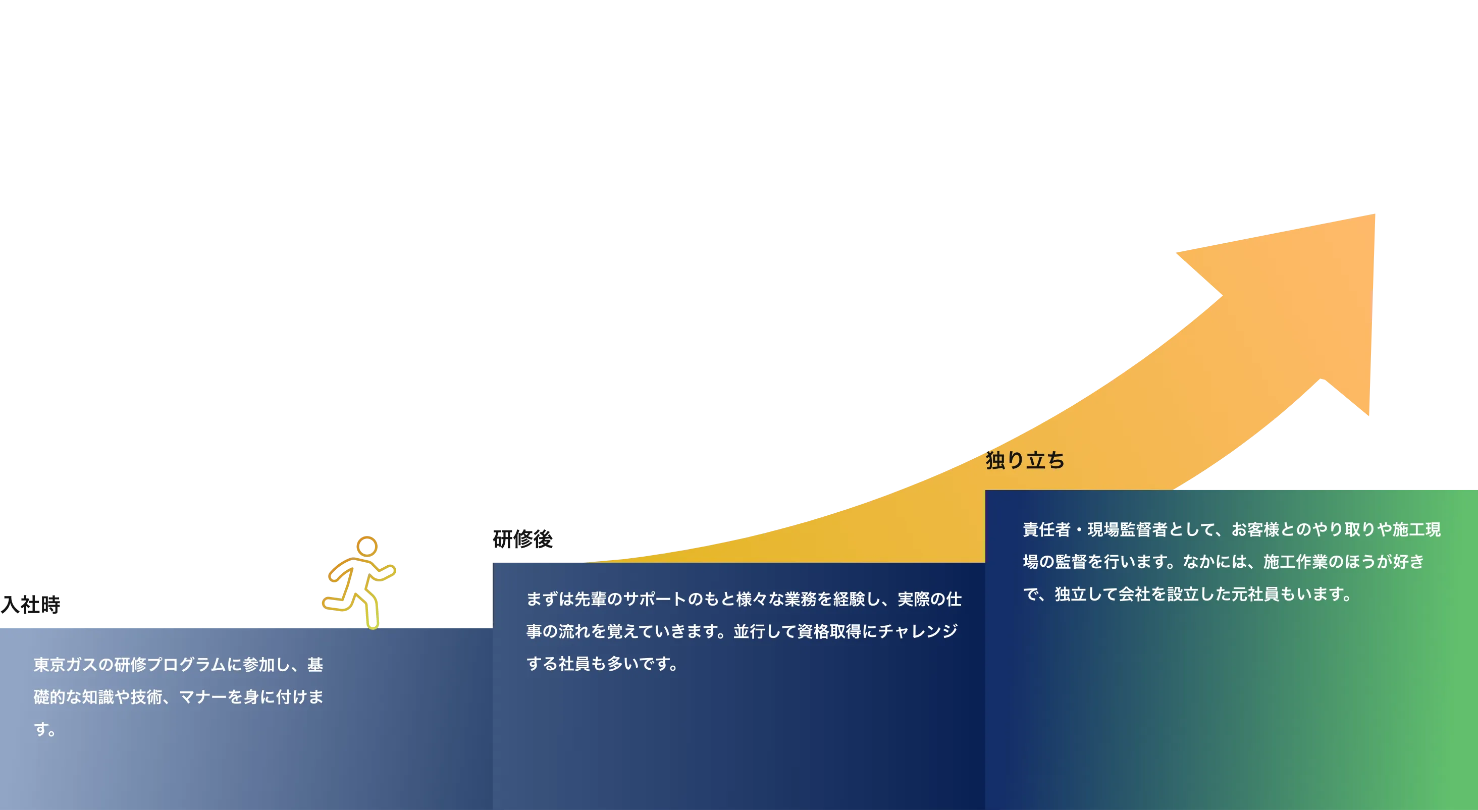 キャリアステップのフロー画像